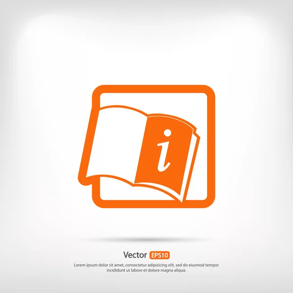 Icono de libro abierto — Vector de stock