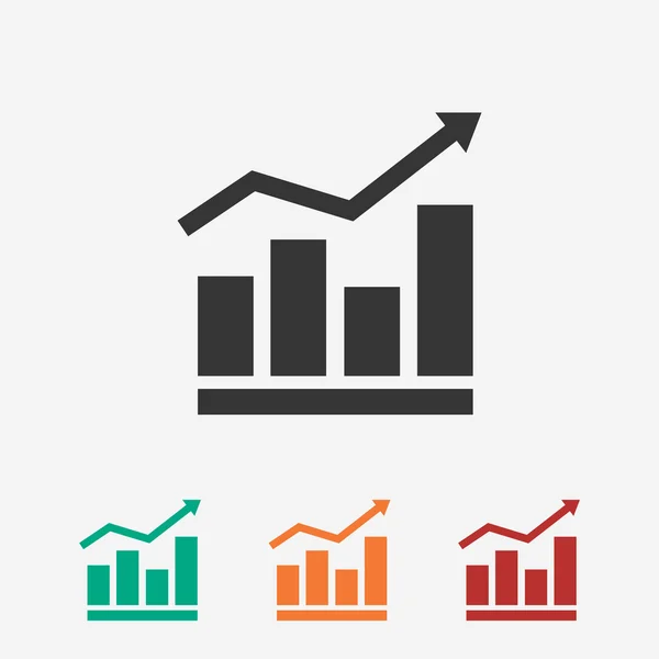 Infographie, icône graphique — Image vectorielle