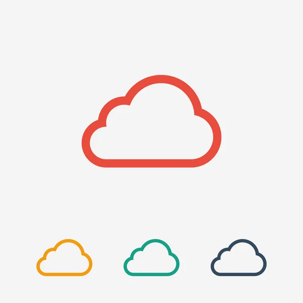 Nube Icono de diseño — Vector de stock