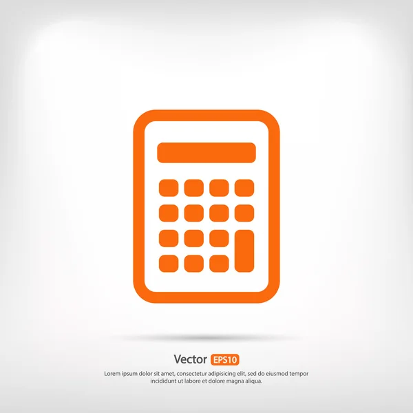 Calculator icon design — Stock Vector