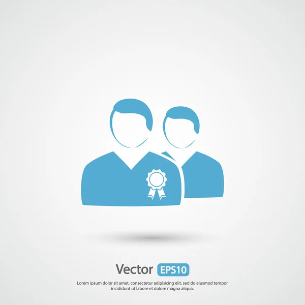 Icono de hombres de negocios — Vector de stock