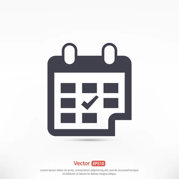 Diseño de icono de calendario — Vector de stock