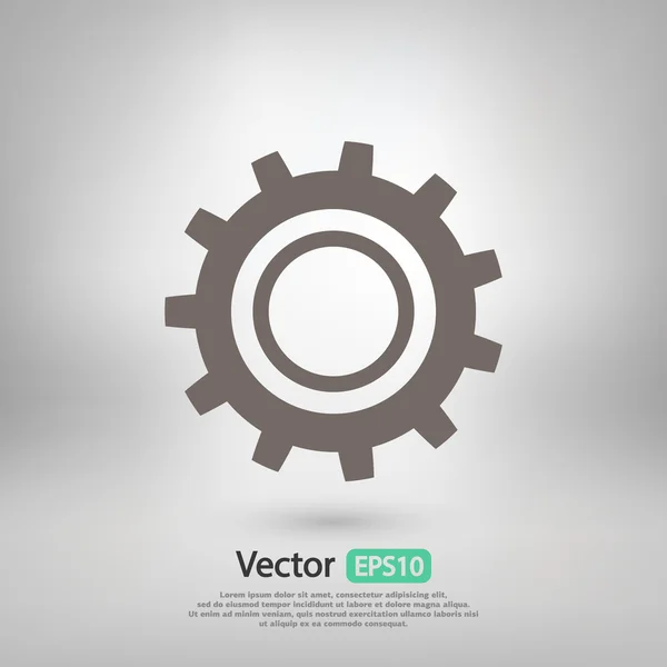 Icono de engranaje diseño — Vector de stock