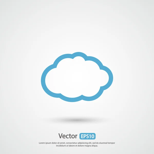 Cloud ikony designu — Stockový vektor