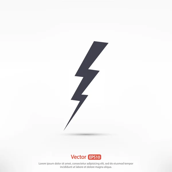 Lightning ikon design — Stock vektor