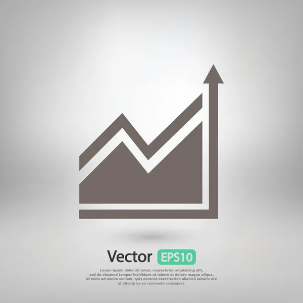 Infographic, grafiek pictogram — Stockvector