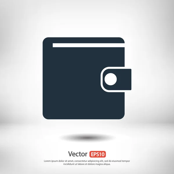 Wallet icon design — Stock Vector