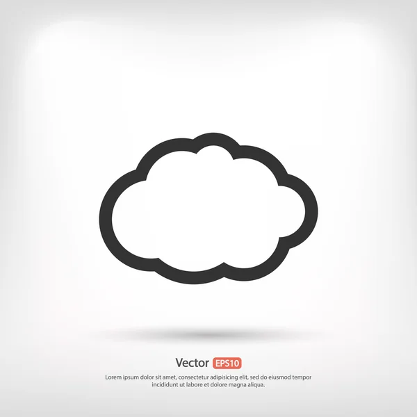 Cloud icon design — Stock Vector