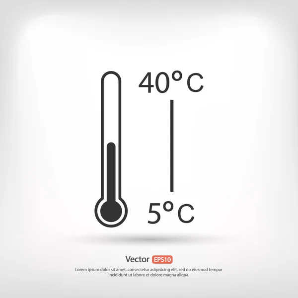Design icona termometro — Vettoriale Stock
