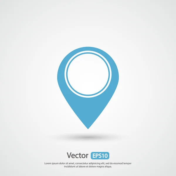 Icono de marca, puntero — Vector de stock