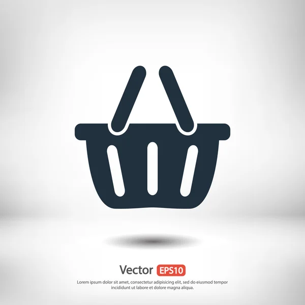 Ícone da cesta de compras — Vetor de Stock