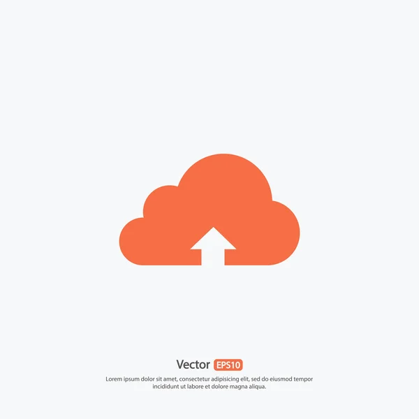 Icône de téléchargement Cloud — Image vectorielle