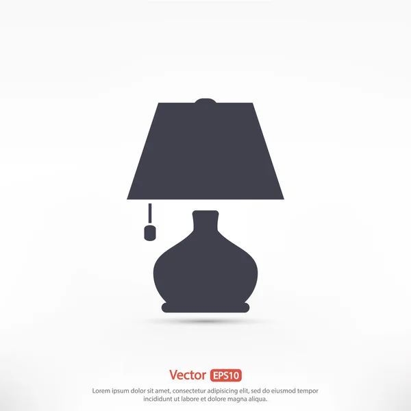 Pictogram design lamp — Stockvector