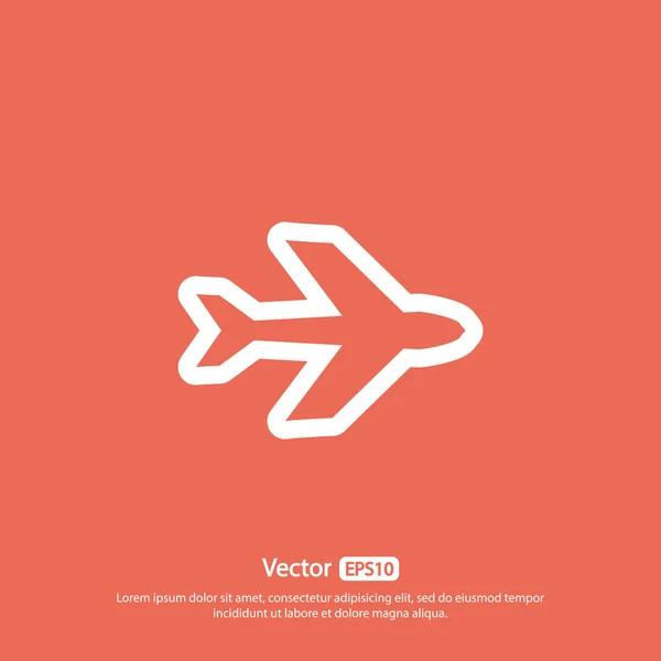 Flugzeugsymboldesign — Stockvektor