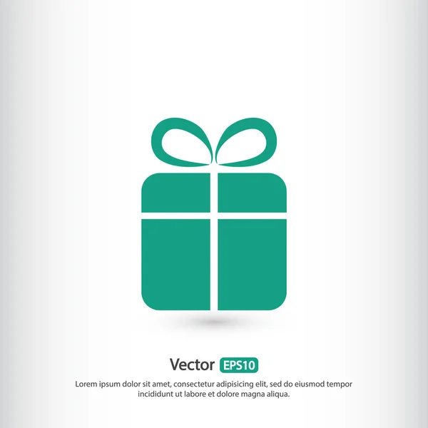 Icono de caja de regalo — Vector de stock