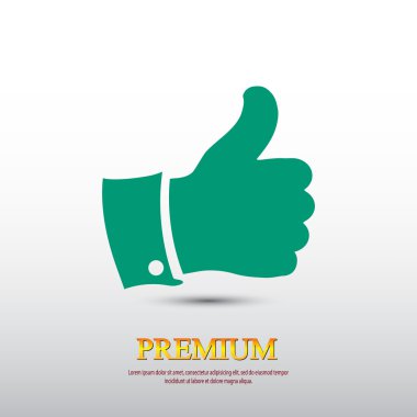 Simge gibi düz tasarım stili