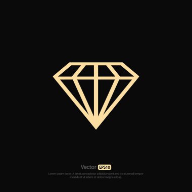 elmas simgesi, düz tasarım