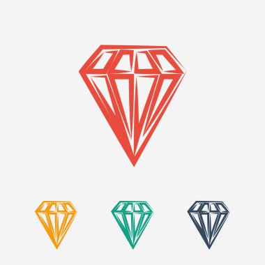 elmas simgesi, düz tasarım
