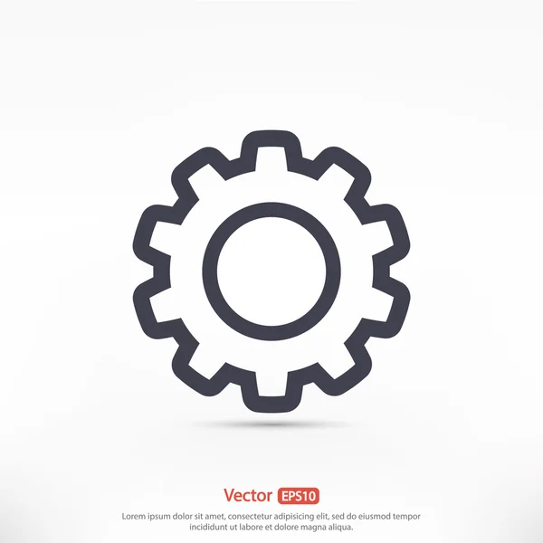 Gear icon design — Stock Vector