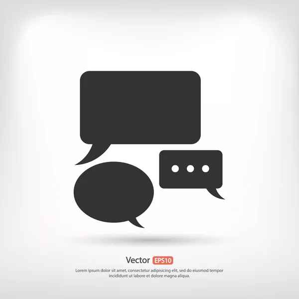 Speech bubbles icon — Stock Vector