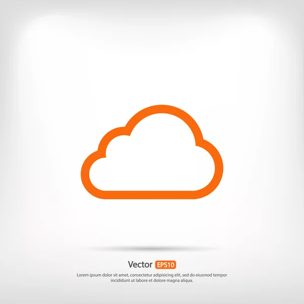 Cloud icon design — Stock Vector