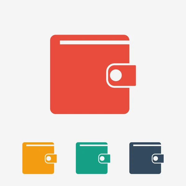 Plånbok ikon design — Stock vektor