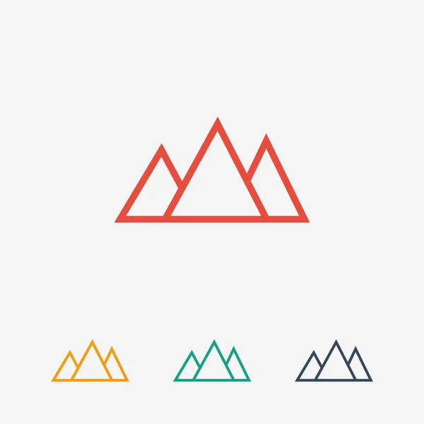 Góry ikona designu — Wektor stockowy