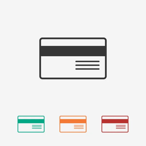 銀行のクレジット カードのアイコン — ストックベクタ