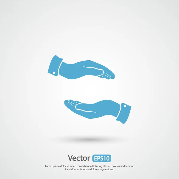 Manos icono de diseño — Vector de stock