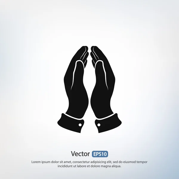 Ref-praying hands — стоковый вектор