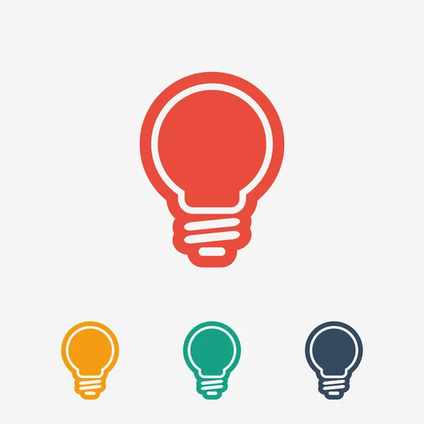 Light bulb  icon — Stock Vector