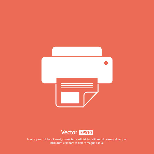 Дизайн значка принтера
