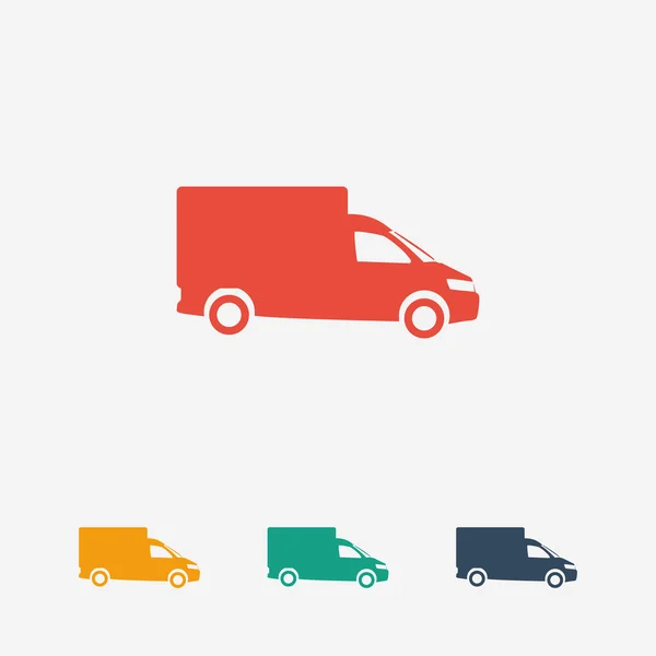 Truck flat icon — Stock Vector