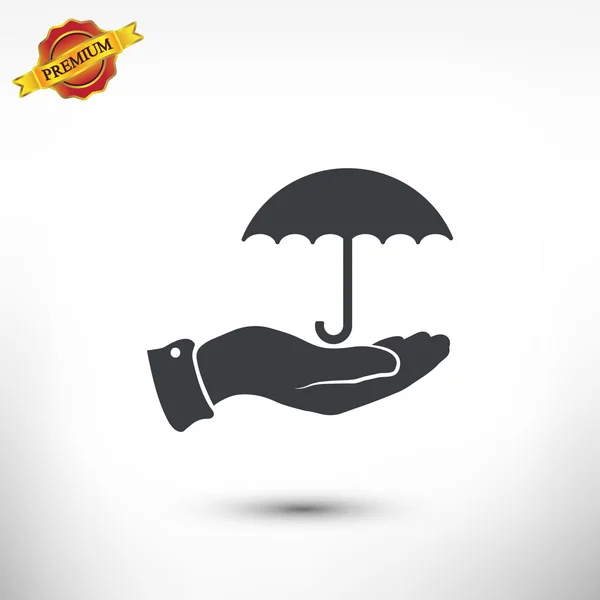 Umbrella icon design — Stock Vector