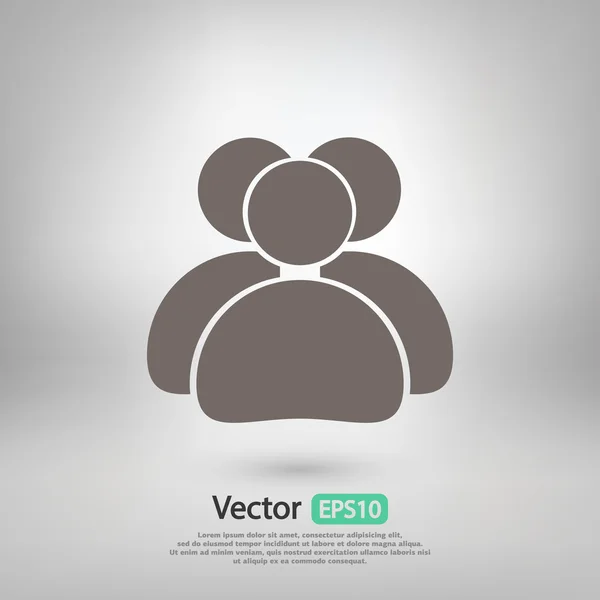 Business men icon — Vector de stoc