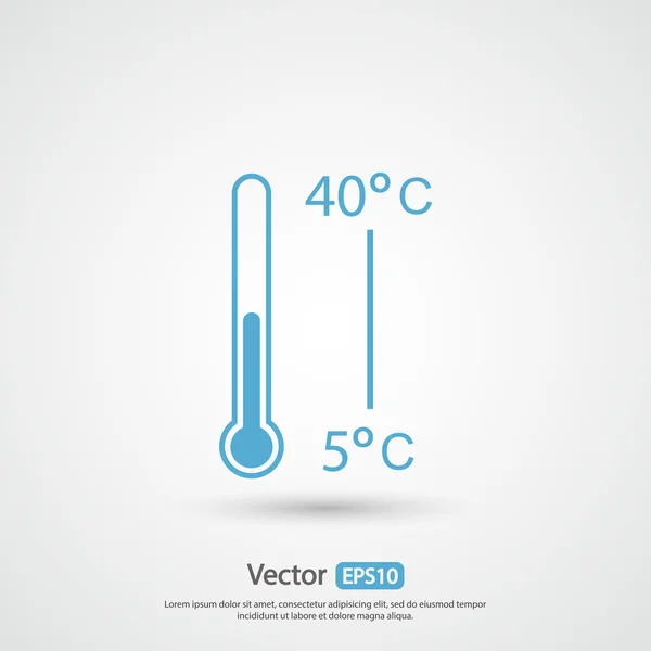 Design des Thermometers — Stockvektor