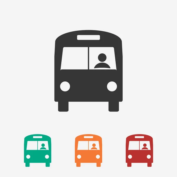 Diseño de icono de autobús — Vector de stock