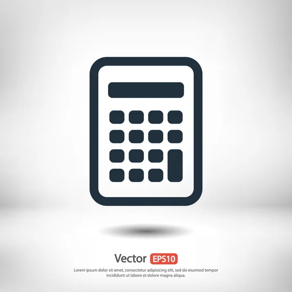 Diseño del icono de la calculadora — Vector de stock