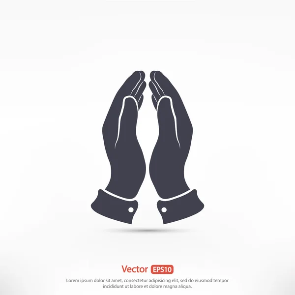 Ref-praying hands — стоковый вектор