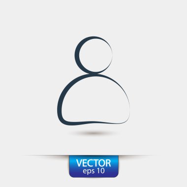 İşadamı düz tasarım simgesi