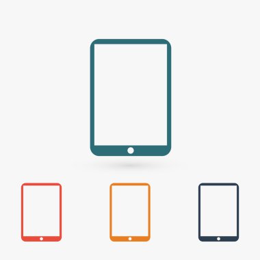 Modern dijital tablet pc simgesi