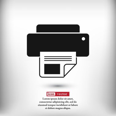 Yazıcı simgesi tasarım