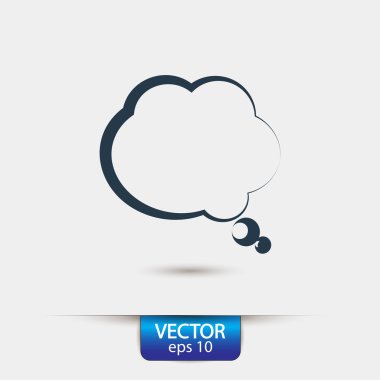 komik konuşma balonu simgesinin