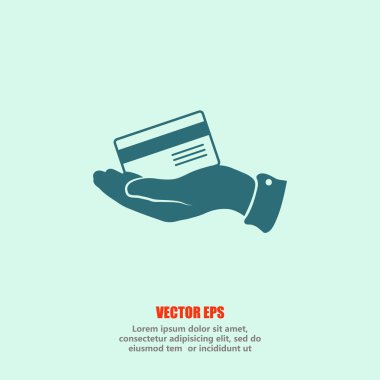 Bank credit card icon clipart