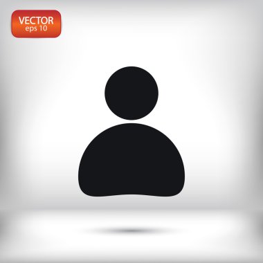 İşadamı düz tasarım simgesi