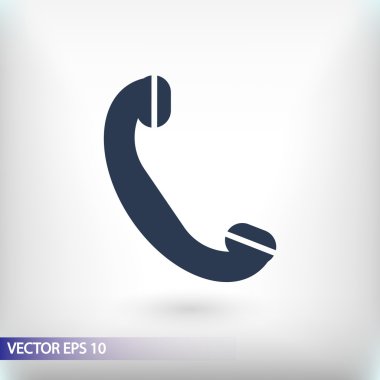 Telefon Düz Tasarım Simgesi