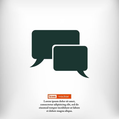 konuşma balonları simgesi