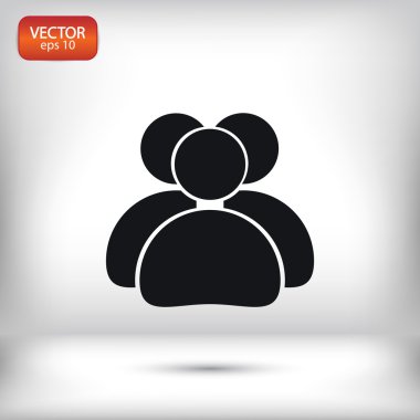 insanlar düz tasarım simgesi