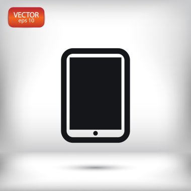 Modern dijital tablet pc simgesi