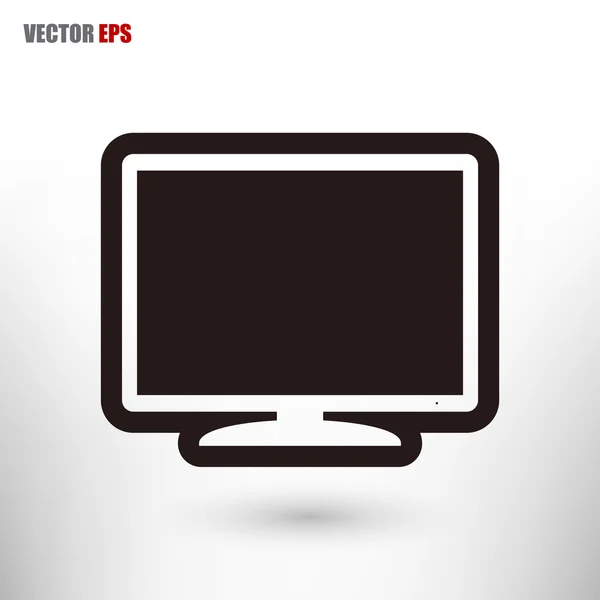 Icono de monitor ilustración . — Vector de stock